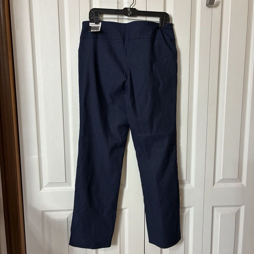 Counterparts Pants Womens Sz L Navy Super Stretch Mid Rise Boot Cut Comfy Pant - Picture 6 of 11